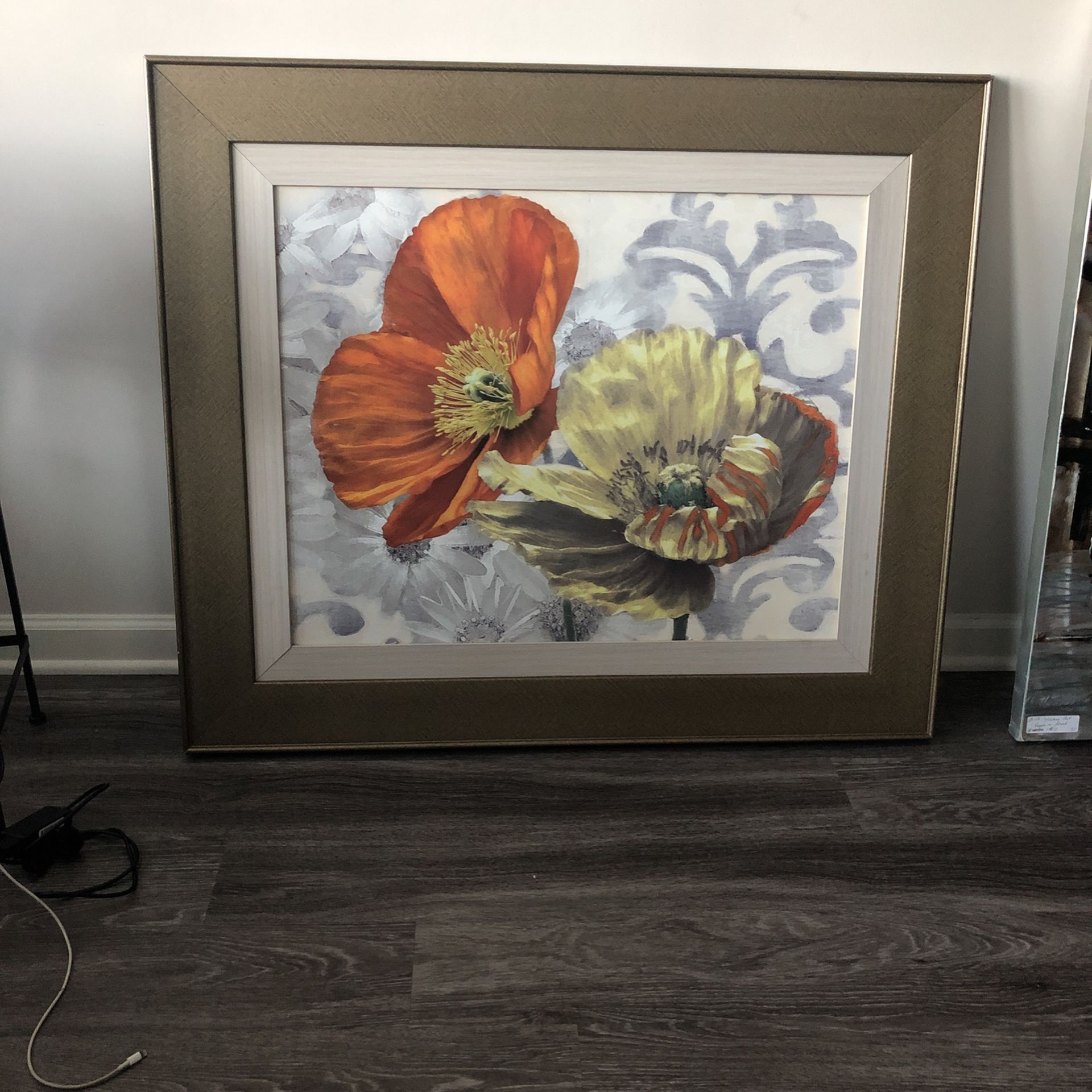 Flower Art Framed Canvas (Large)