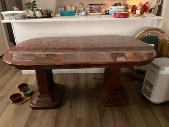 Dining table, lacquer finish