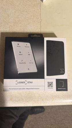 Ledger Stax Crypto Hardware Wallet Midnight Black