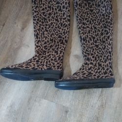 Rain Boots Leopard Print 