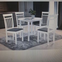 $199 Dinning Set  White Black Grey 