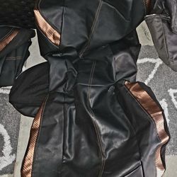 Leather Universal Seat Covers 1 Drivers And 1 Passenger Side Seat Covers
