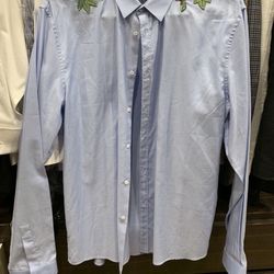 GUCCI mens Dress Shirt Size 46/18