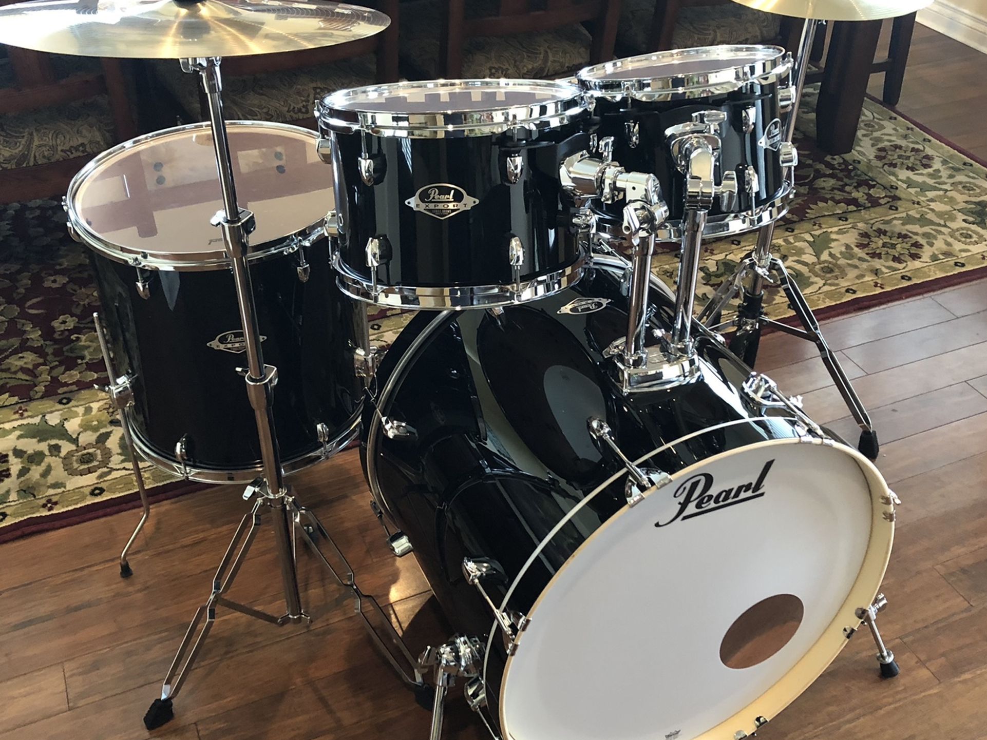 New Pearl Export Complete Drum Set