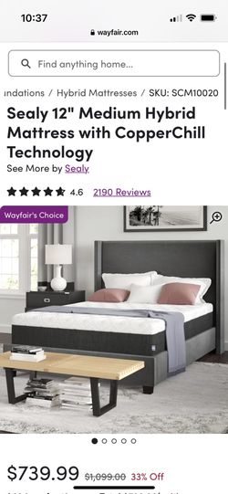 Sealy Queen Hybrid Memory Foam Matress