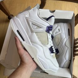 Jordan 4 Purple Metallic