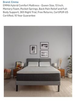 EMMA Hybrid QUEEN Mattress – UK brand