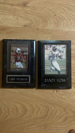 Larry Fitzgerald & Randy Moss NFL Plaques Set