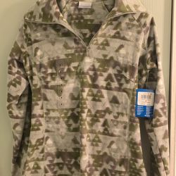 Columbia Women's Light Half Zip Up Fleece Size Medium New With Tag Attached Retails For $44.99