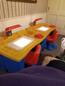 Little Tykes Desks With Matching Chairs