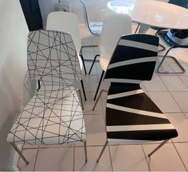 IKEA chairs 2 wood/plastic