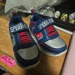 Size 8 Marvel Spiderman Shoes Lights Up New Never Worn
