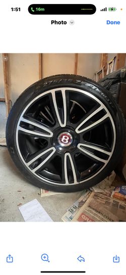 GENUINE BENTLEY CONTINENTAL GT GTC 6 SPOKE 21 INCH BLACK