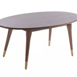 Mid Century Oval Coffee Table 