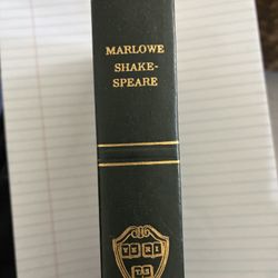 1938 Vintage Book: Marlowe-Shakespeare 