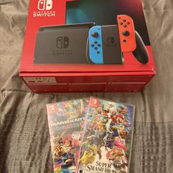Nintendo Switch Console Red Box Brand New !!