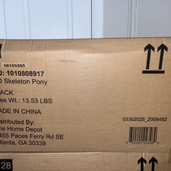 5.5 ft. Grave & Bones LED Skeleton Pony