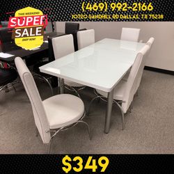 New Dining Table With 6 Chairs - Delivery And Financing Available 