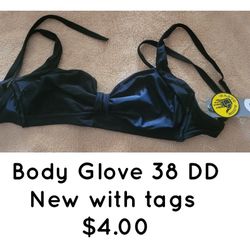 Bran New 38 DD Black Bikini Top