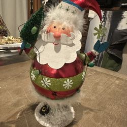 Decorative Santa Figurine – Holiday Tabletop Décor
