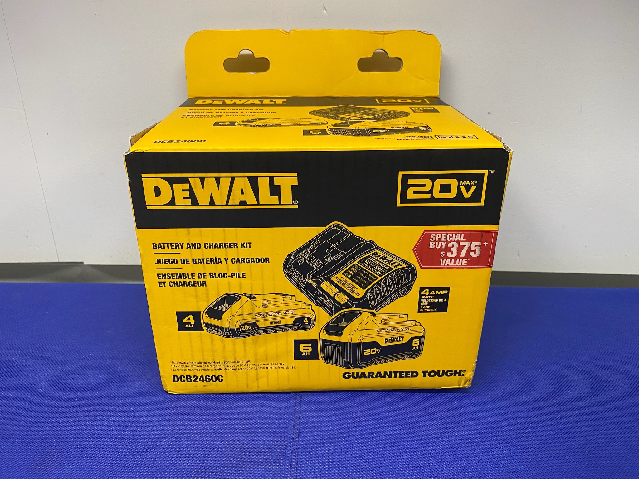 DEWALT DCB2460C 20V MAX Lithium-Ion 6.0Ah and 4.0Ah Battery and Charger Starter Kit
