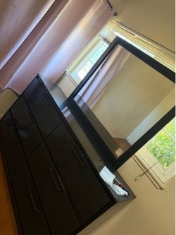 Dresser and mirror