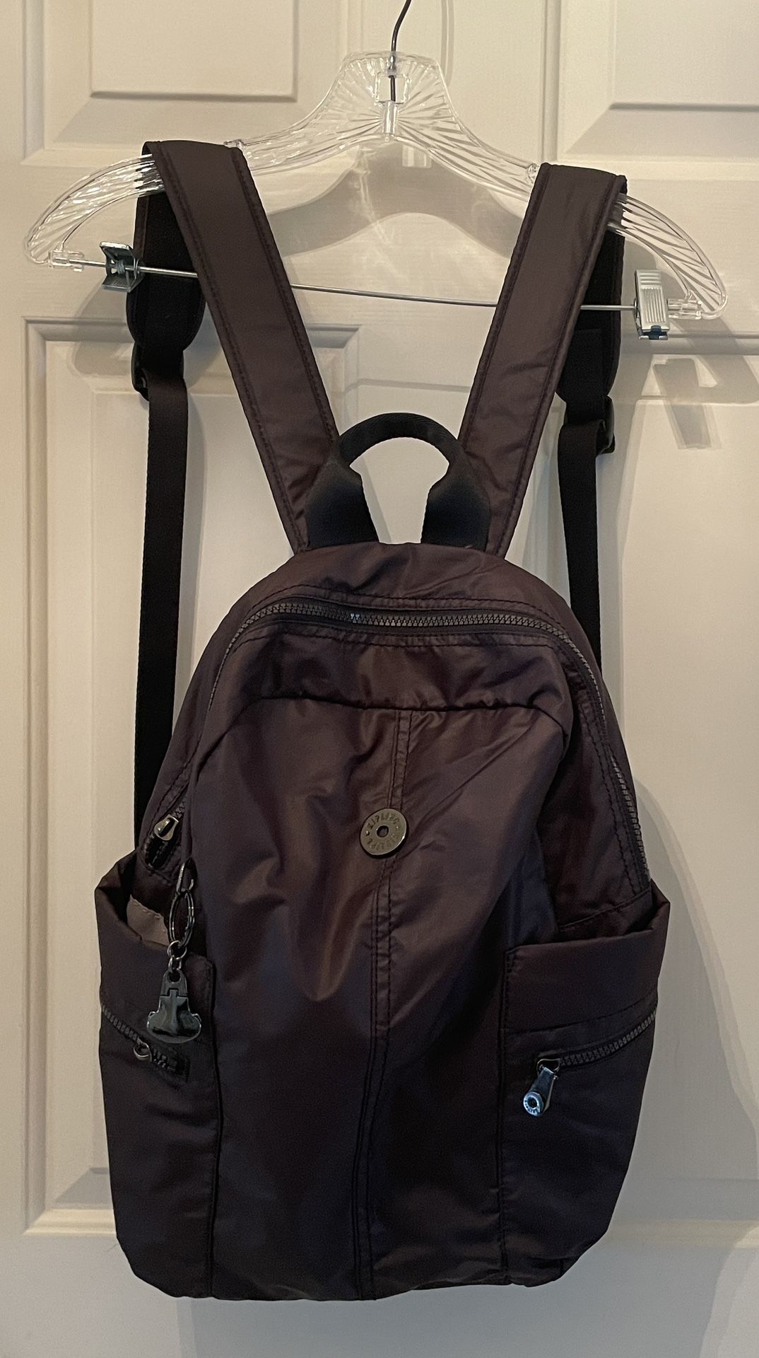 kipling black backpack- Used - Adjustable Straps - 15x14 