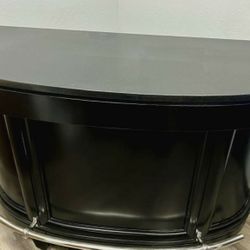 Black Finish Granite Top Bar w/ Two Chairs