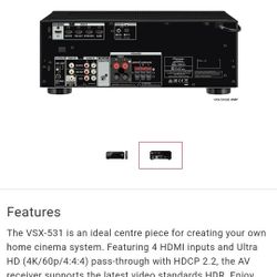 Pioneer AV Receiver VSX-531