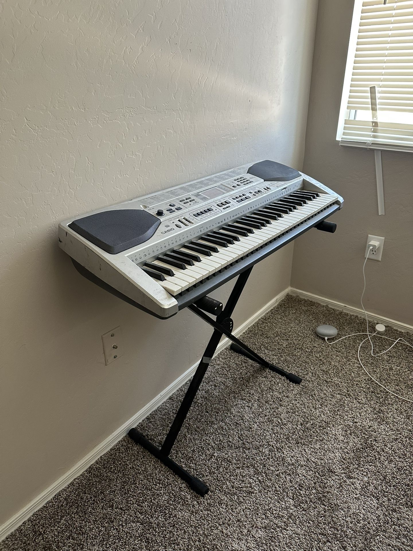 Casio Keyboard And Stand (missing Power Cord)