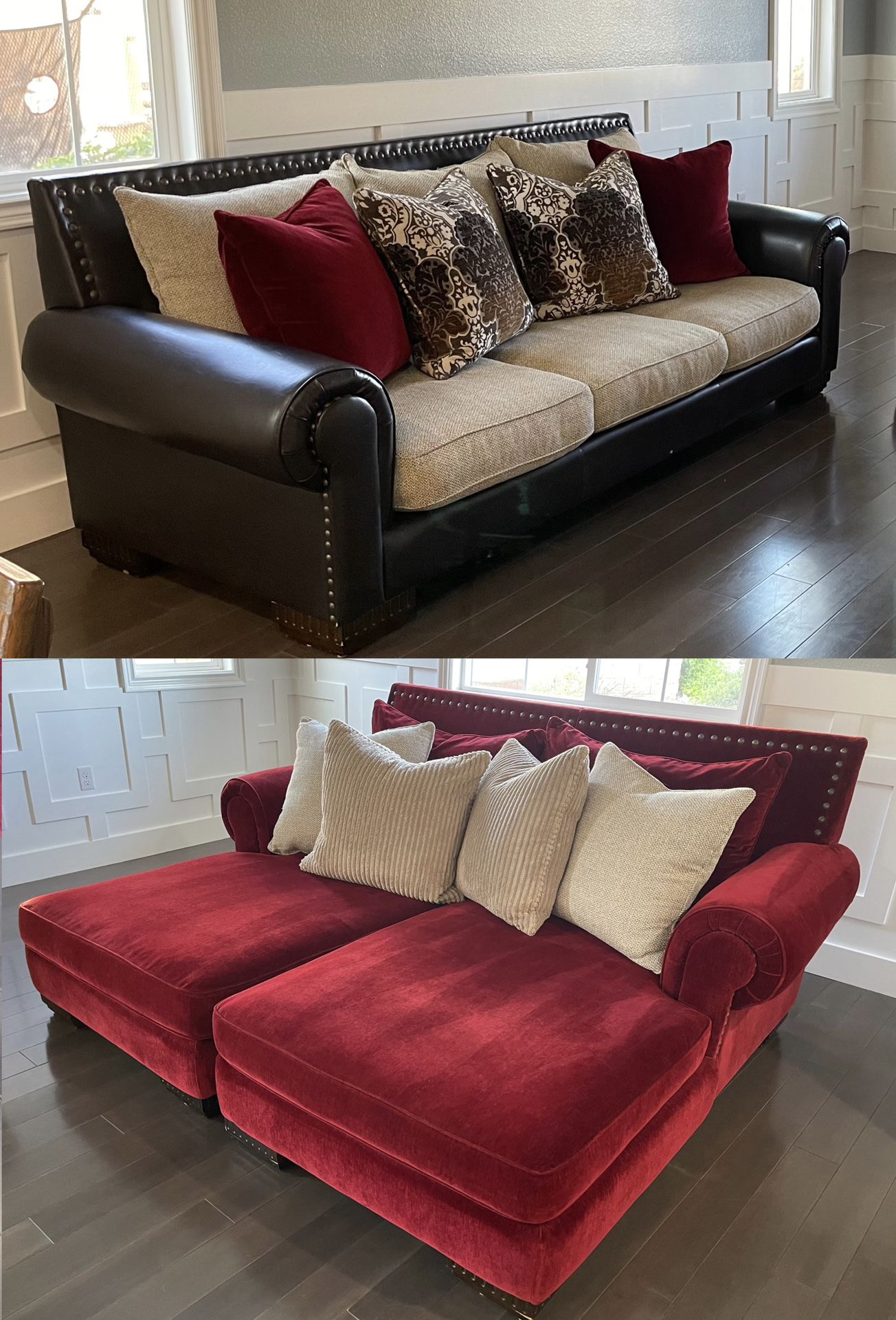 Sofa/double Chaise Set! 