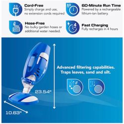 POOL BLASTER 2026 Max Cordless Pool Vacuum for Above & Inground Pools