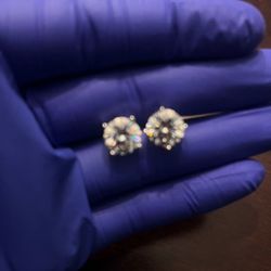 Vvs Moissanite Diamonds Stud Magnetic Earrings