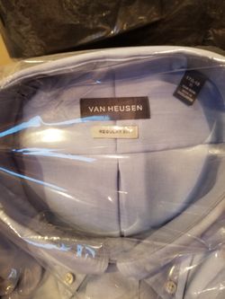 Van Heusen dress shirt blue mist size xl