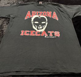 Mens XL Vintage Arizona Wildcats Icecats Hockey Mask Tshirt