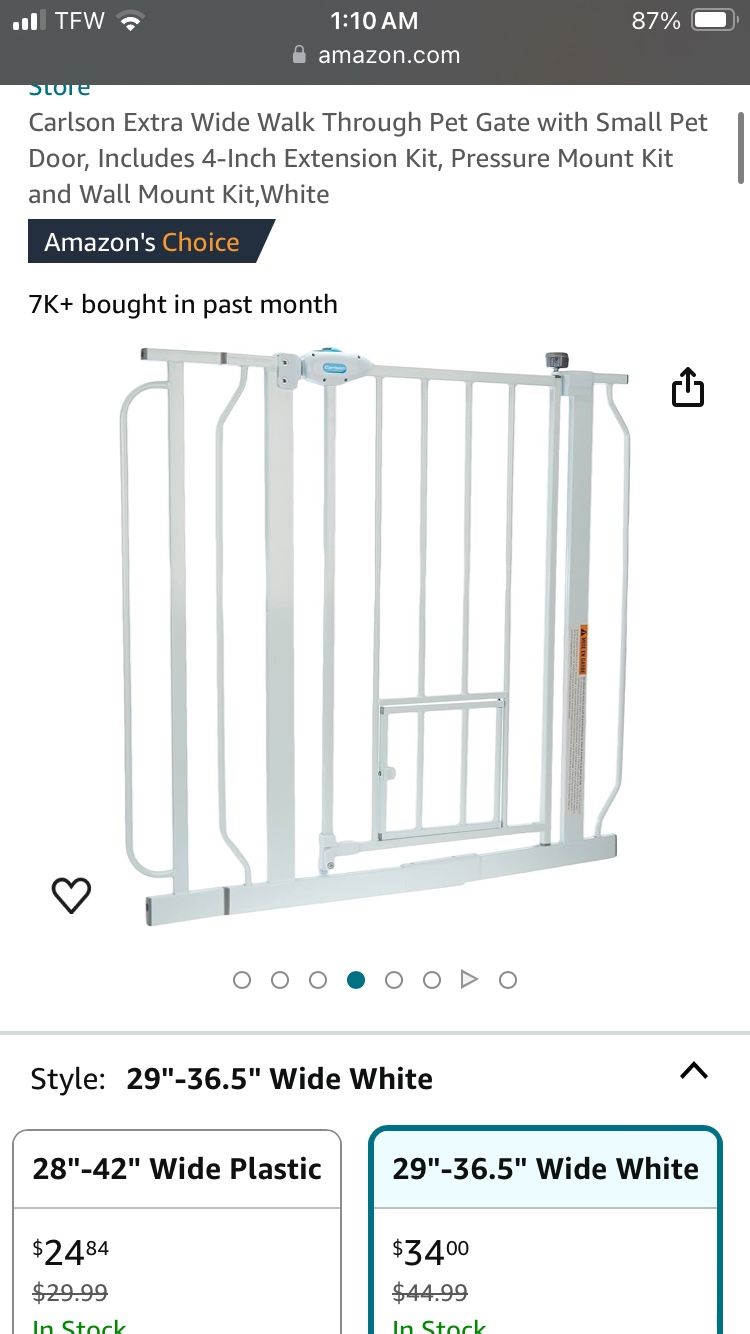 Baby gate With Small Pet Door