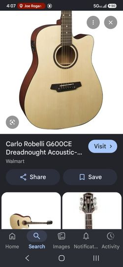 Carlo Robeli g600ce beginner guitar (very nice, gently used)