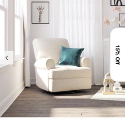 New In Box Baby Relax Swivel Recliner Beige Color See Pictures For Dimensions 