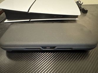 Switch 2 with custom hard wheel case/ game cartridge holder
