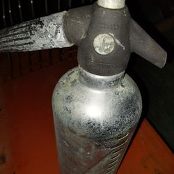 Vintage Stainless Steel Seltzer Bottle 