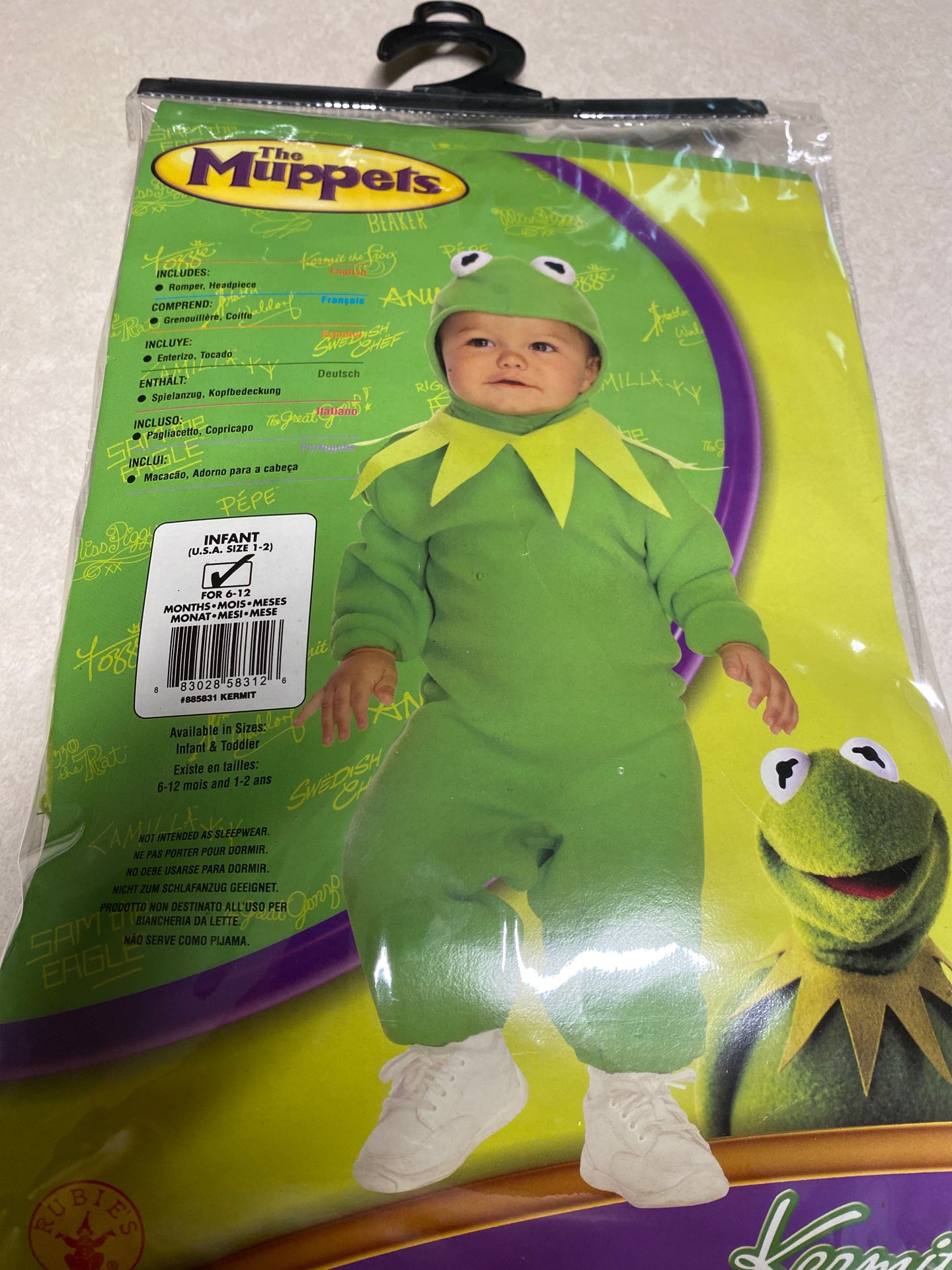 Kermit the frog costume