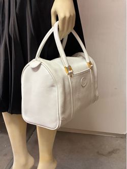 Bright White not Off White Leather Bag