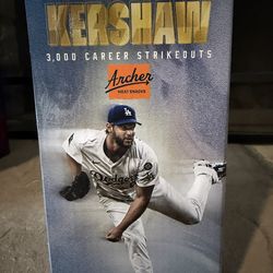 Gold Clayton Kershaw 3,000K Bobblehead