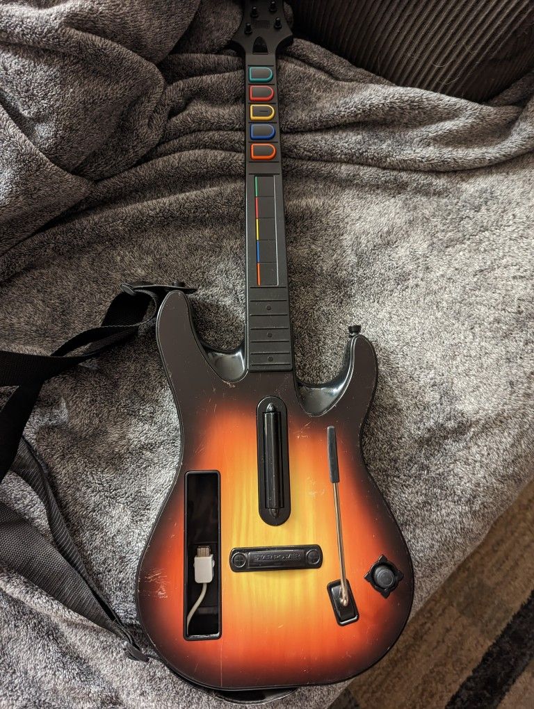 Wii Guitar Hero 3 Legends Of Rock Bundle