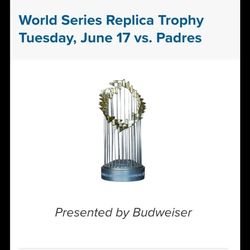 4 Seats On Reserve Row C Vs. Padres.  World Series Trophy Giveaway.  $80 Each