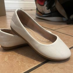 Toddler Girls White Dress Flats