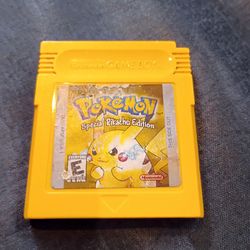 Pokemon Yellow Pikachu Edition Nintendo Gameboy Game