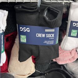 Crew Socks 6 Pack 7$ Each