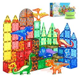 Magnetic Building Tiles  Magworld Dinosaur Set