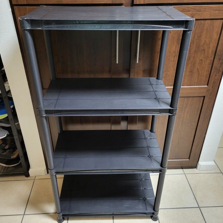 4 Tier Plastic Storage Shelf 
